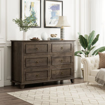 Dorinda groove handle wood 2024 3 drawer dresser